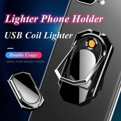Multi-purpose Phone Holder USB Coil Lighter